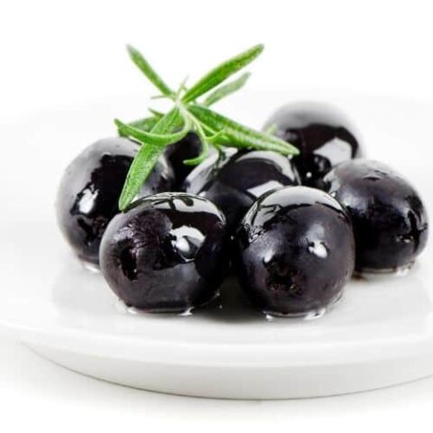 whole ripe black olives